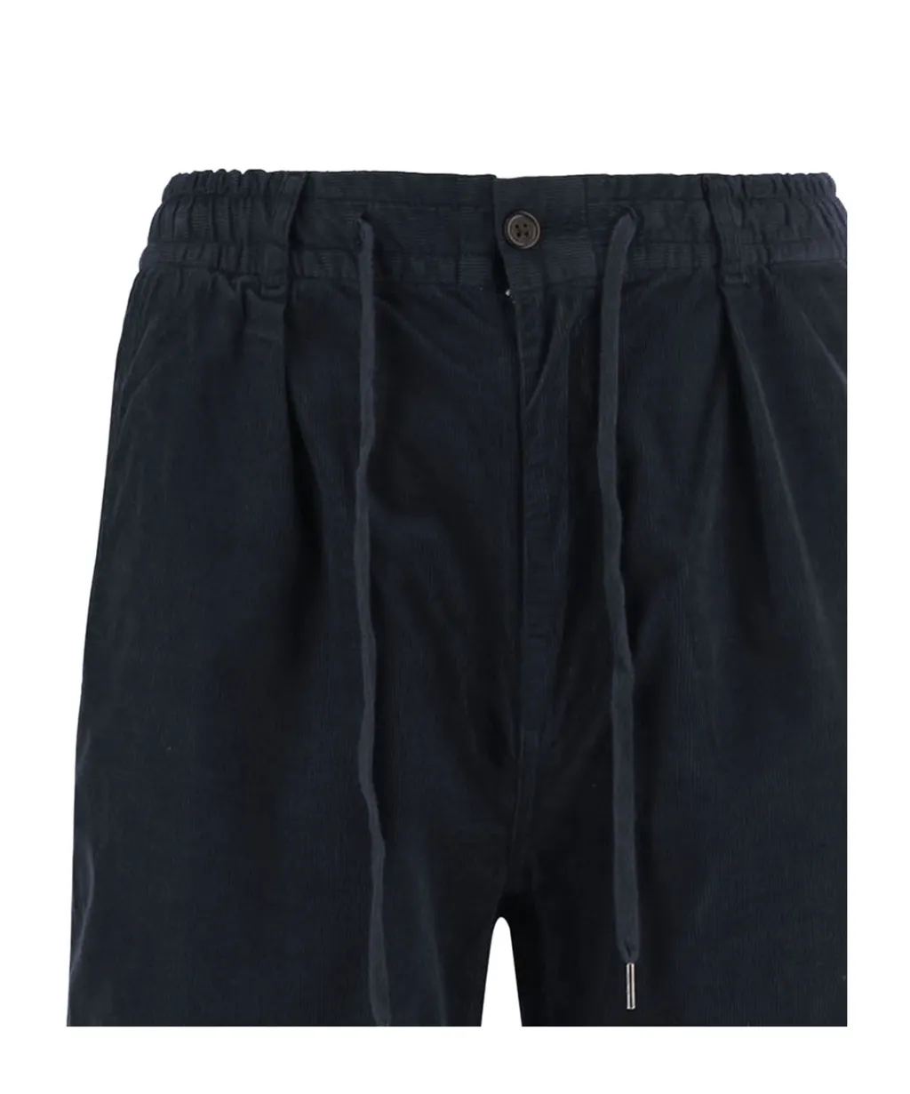 Drawstring Corduroy Trousers