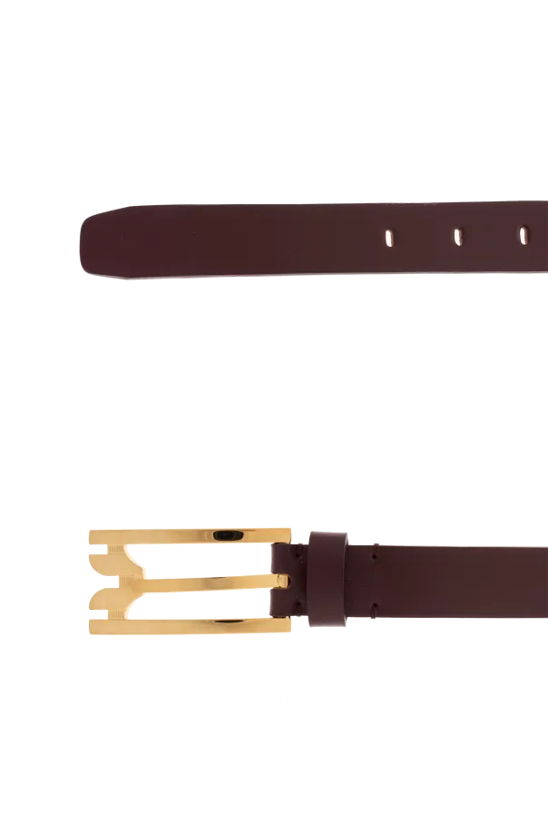 Buckle-Detail Leather Belt
