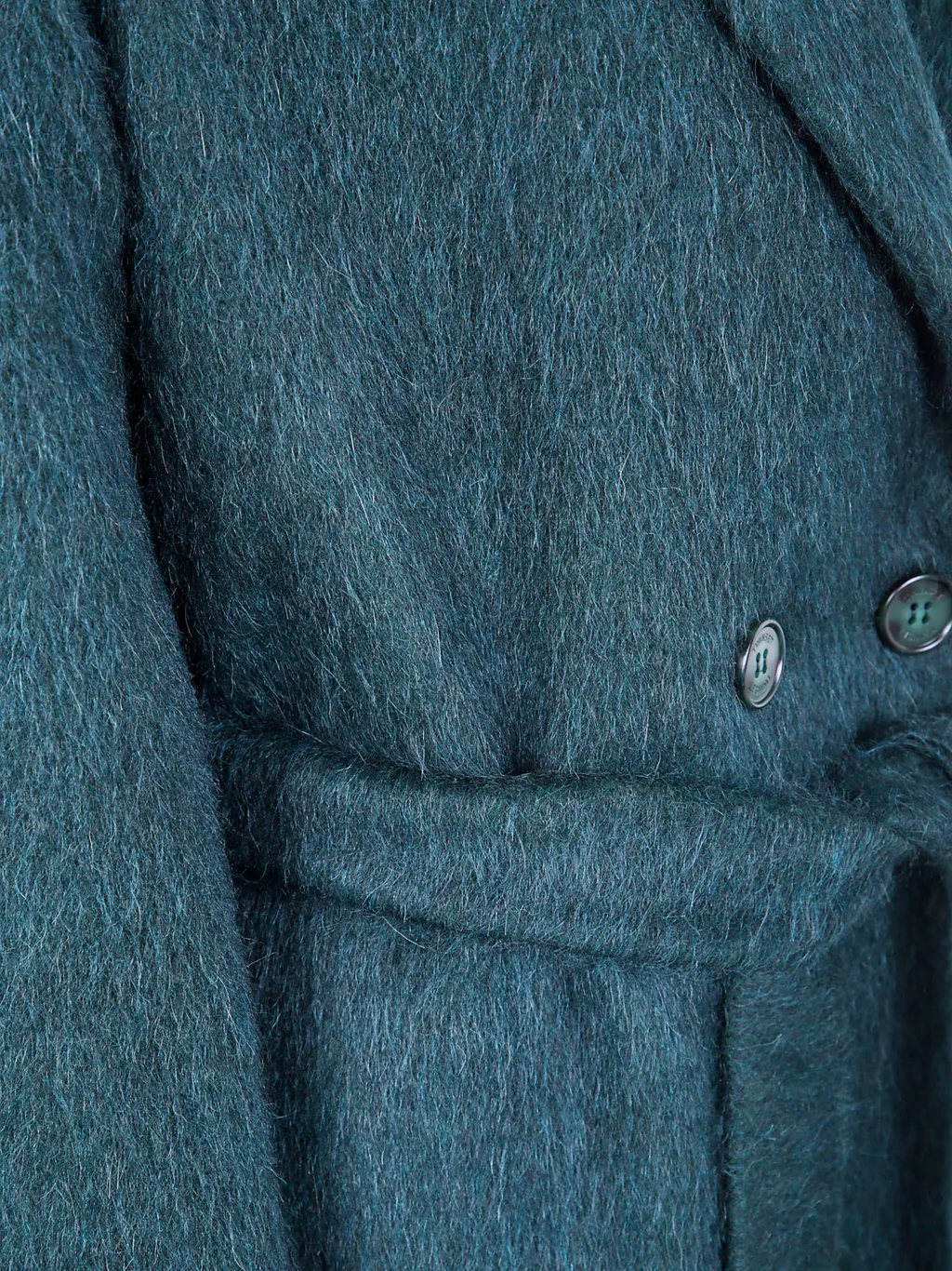 Twinset Self-Tie Belted Double-Breasted Coat