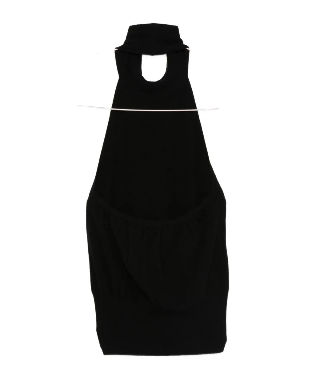 High-Neck Halter Top