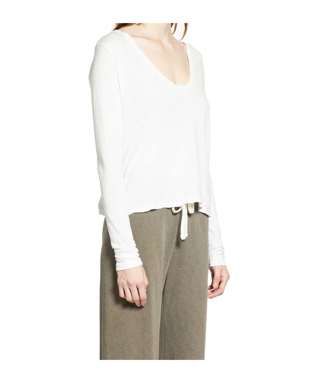 V-Neck Long-Sleeve T-Shirt