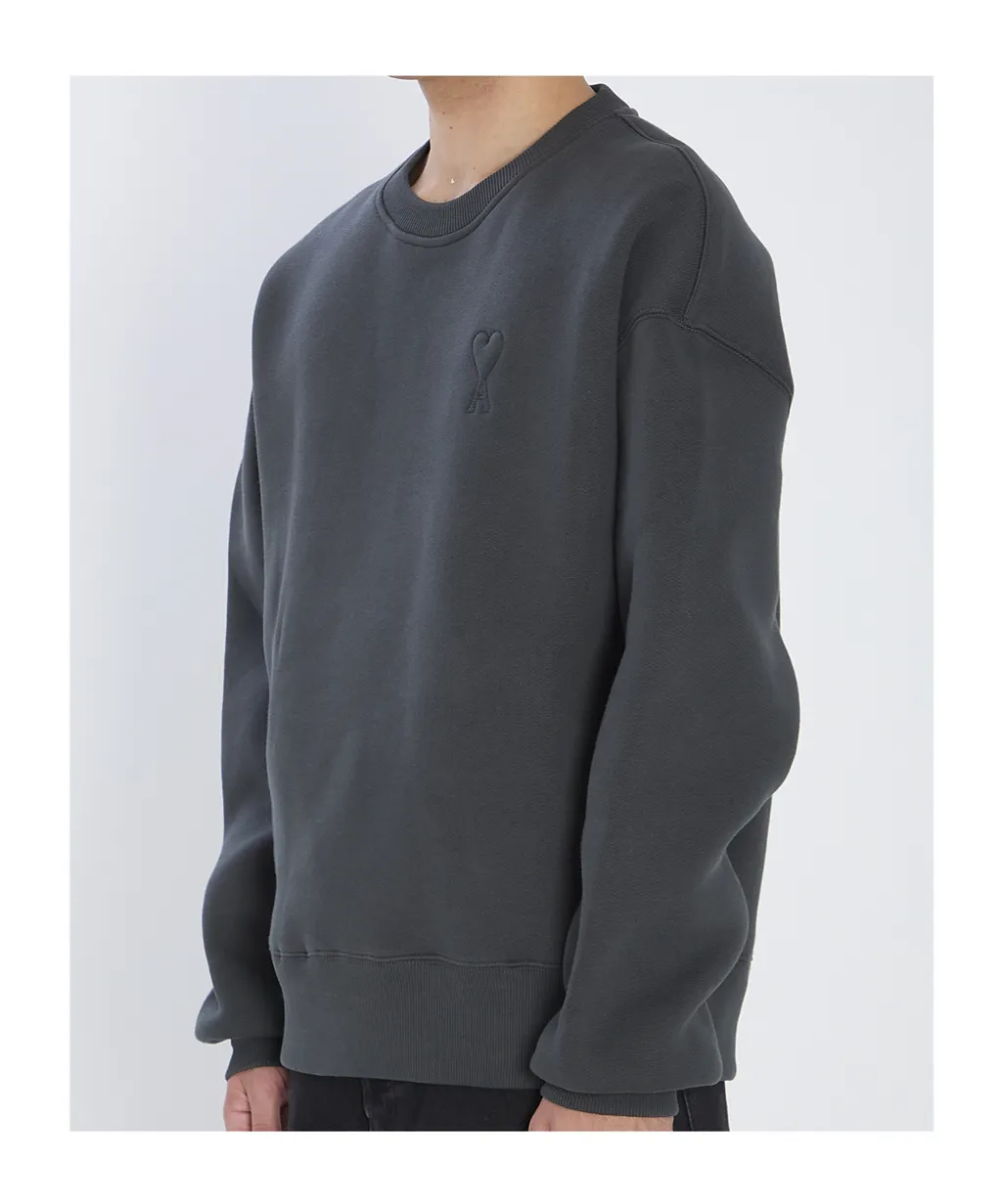 Ami Paris Ami De Coeur Logo Embossed Sweatshirt
