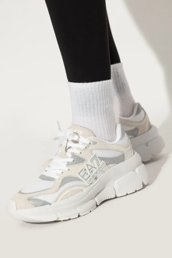 Ea7 Emporio Armani Mesh Panelled Chunky Sneakers