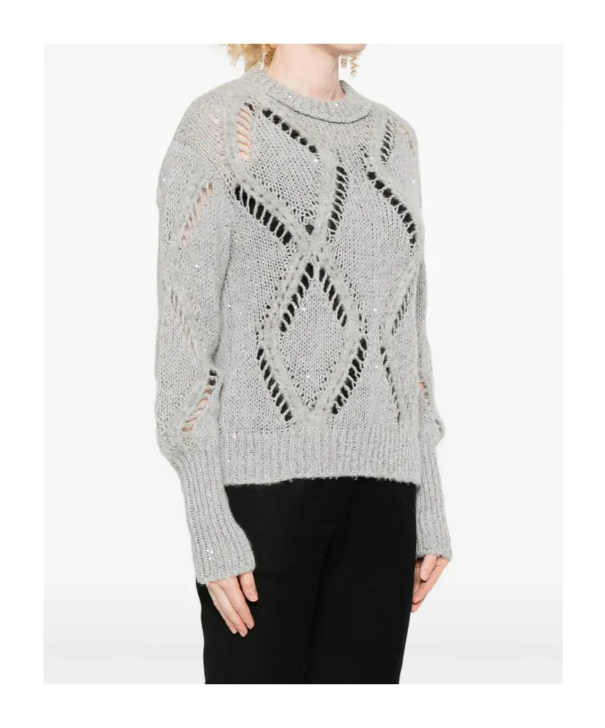 Openwork Knit Sweater