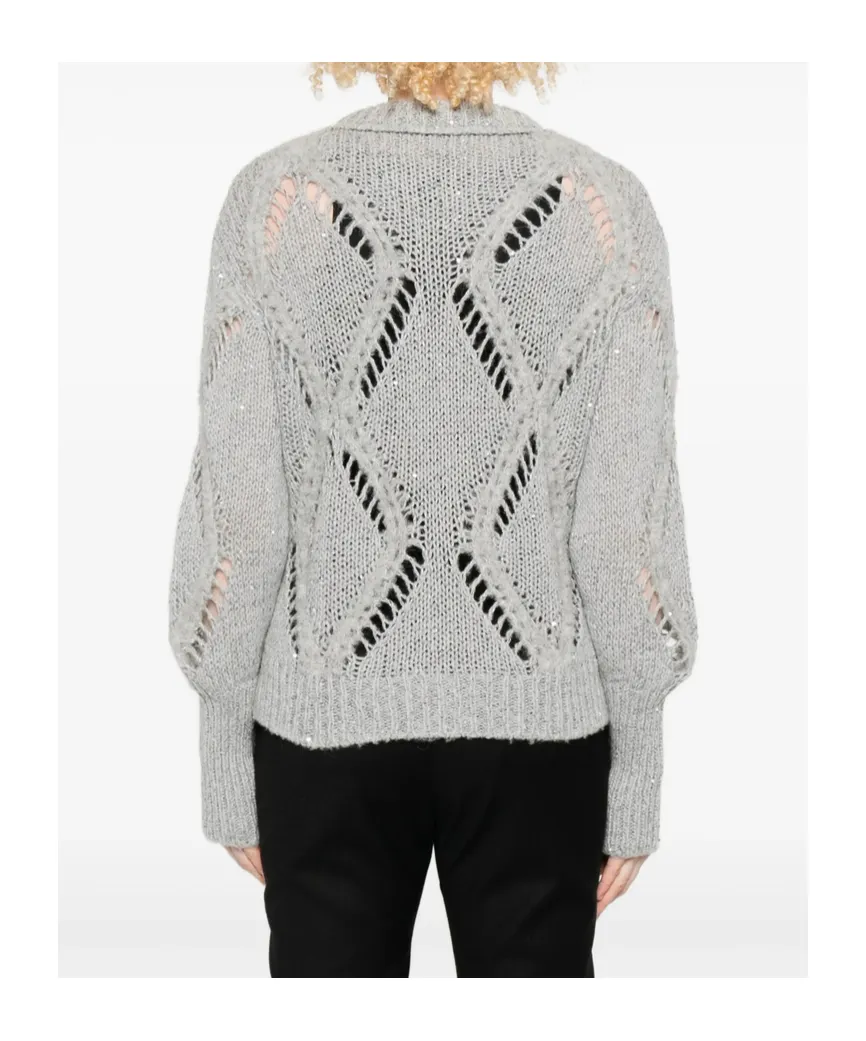 Openwork Knit Sweater