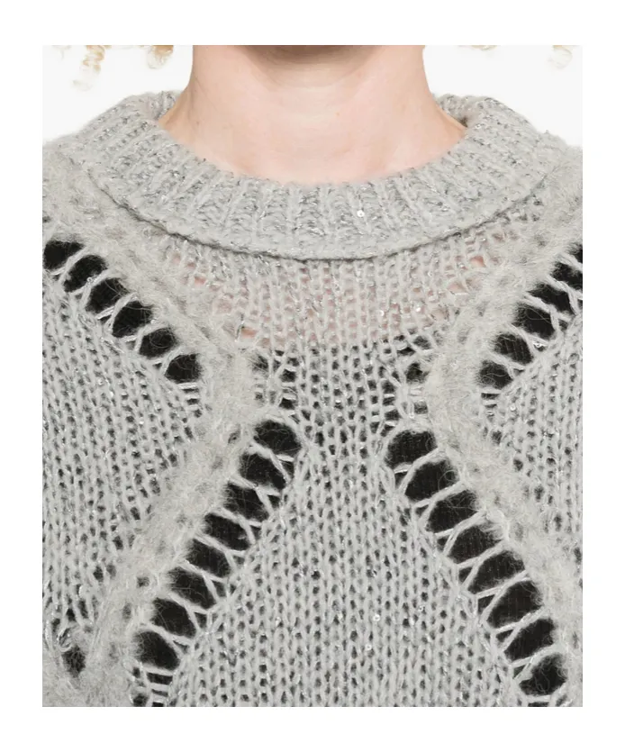 Openwork Knit Sweater