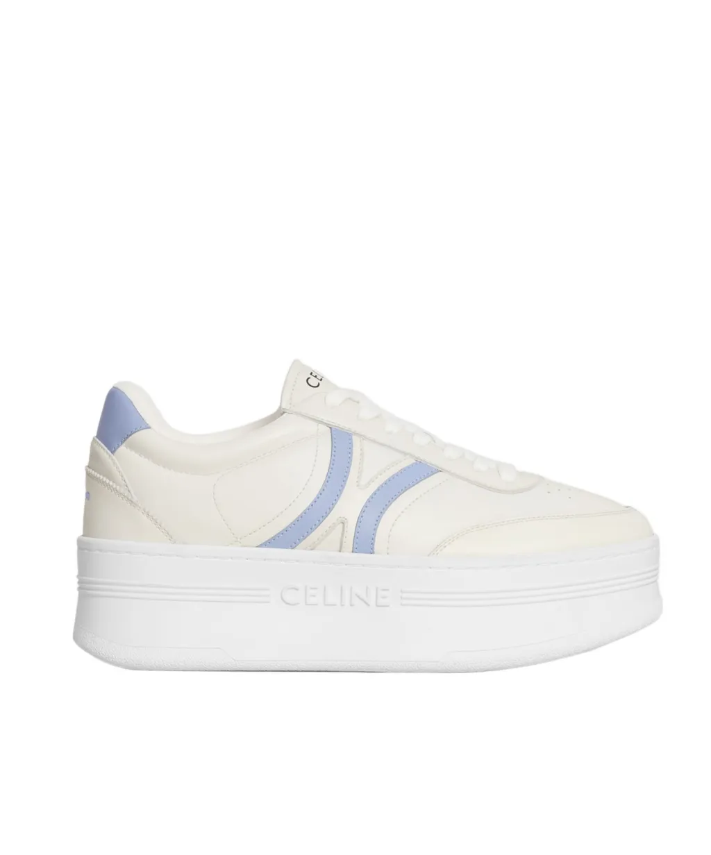 Celine - Block Sneakers With Back Triomphe And Wedge Outsole In Calfskin