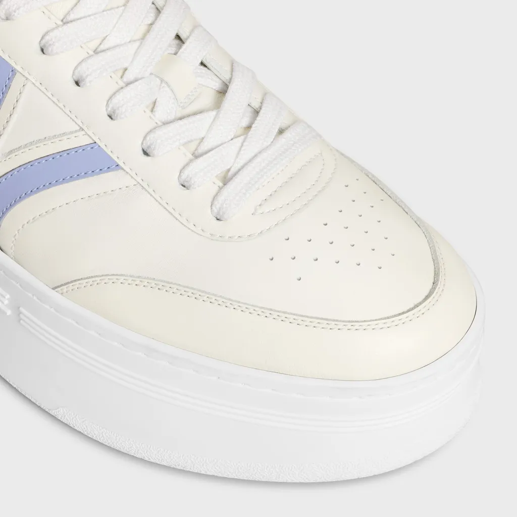 Celine - Block Sneakers With Back Triomphe And Wedge Outsole In Calfskin