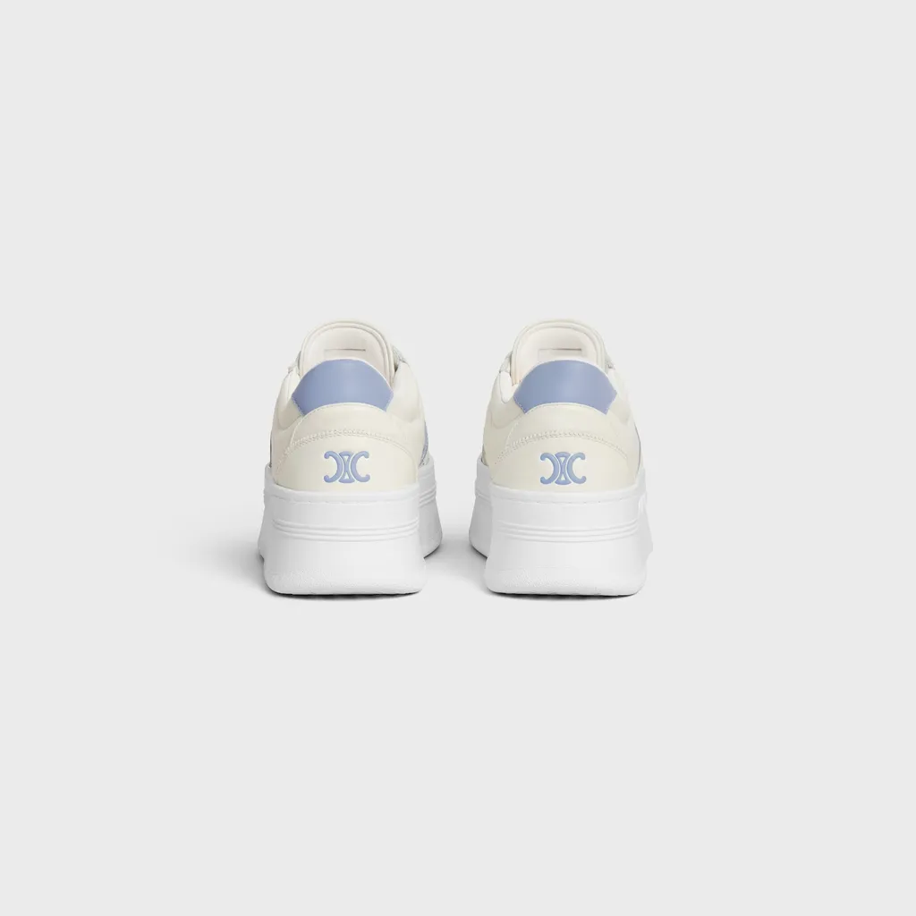 Celine - Block Sneakers With Back Triomphe And Wedge Outsole In Calfskin