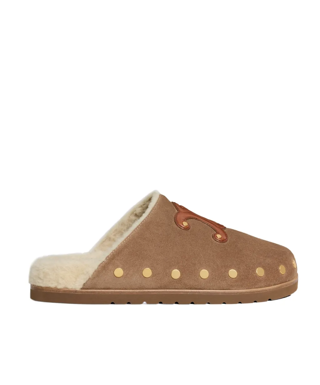 Celine Pitea Clog In Calfskin
