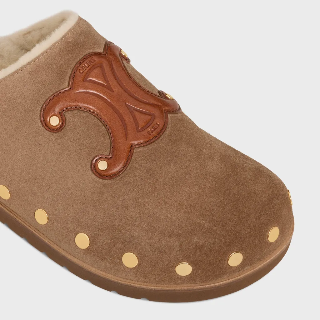 Celine Pitea Clog In Calfskin