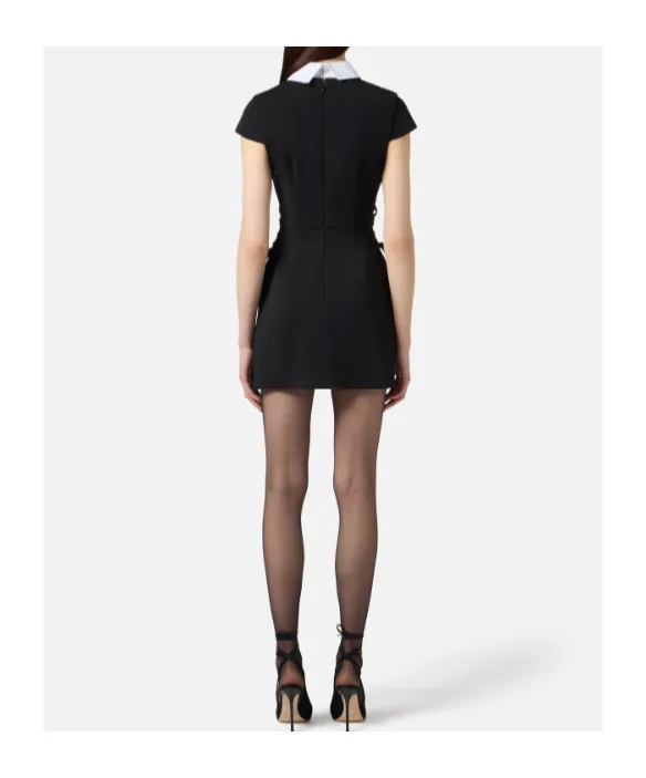 Lace-Up Mini Dress