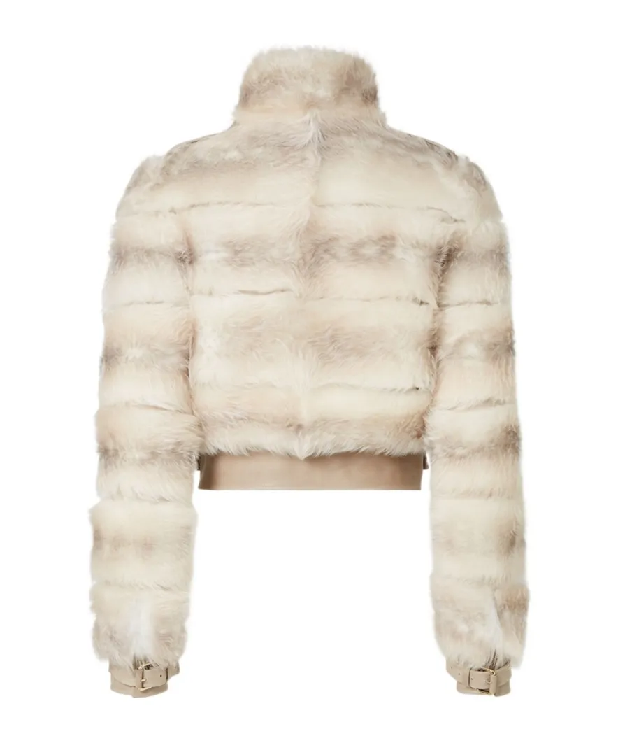 White ‘Dorsato’ Shearling Jacket