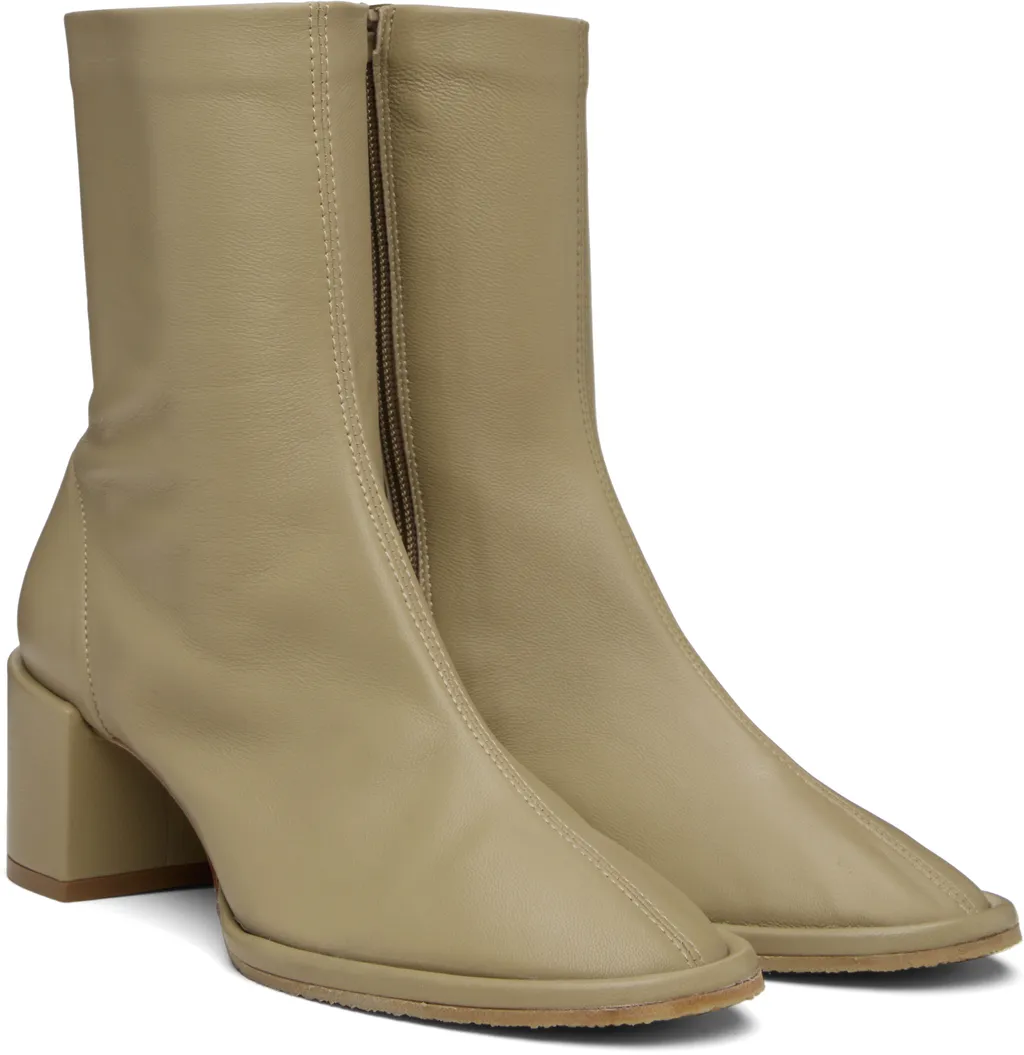 Josiah Sheepskin Nappa Leather Ankle Boots