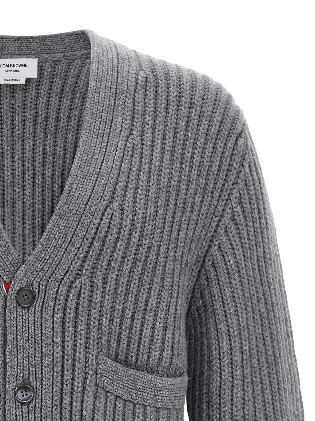 Thom Browne V-Neck Knitted Cardigan