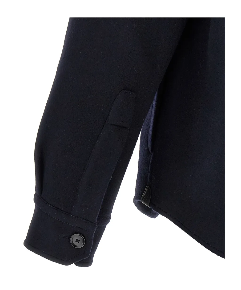 Brioni Vagabond Curved Hem Overshirt
