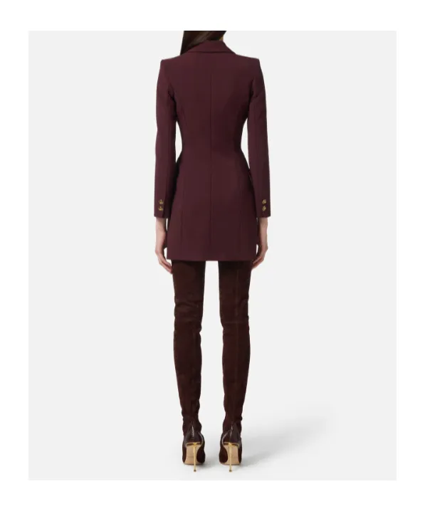 Elisabetta Franchi Chain Lightweight CrÊPe Dress