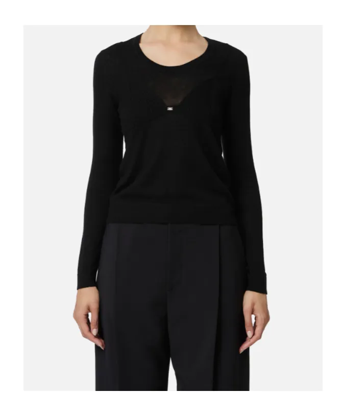 Elisabetta Franchi Bra Shaped Knitted Jumper