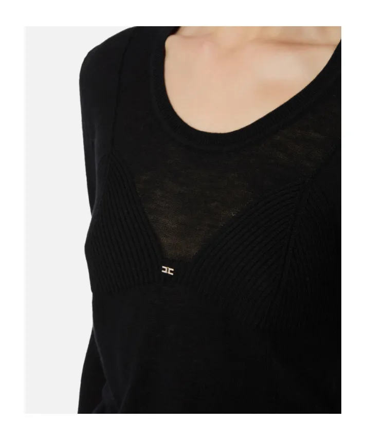 Elisabetta Franchi Bra Shaped Knitted Jumper