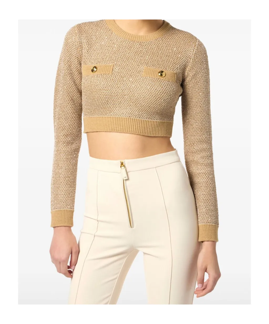 Elisabetta Franchi Sequins Knit Top
