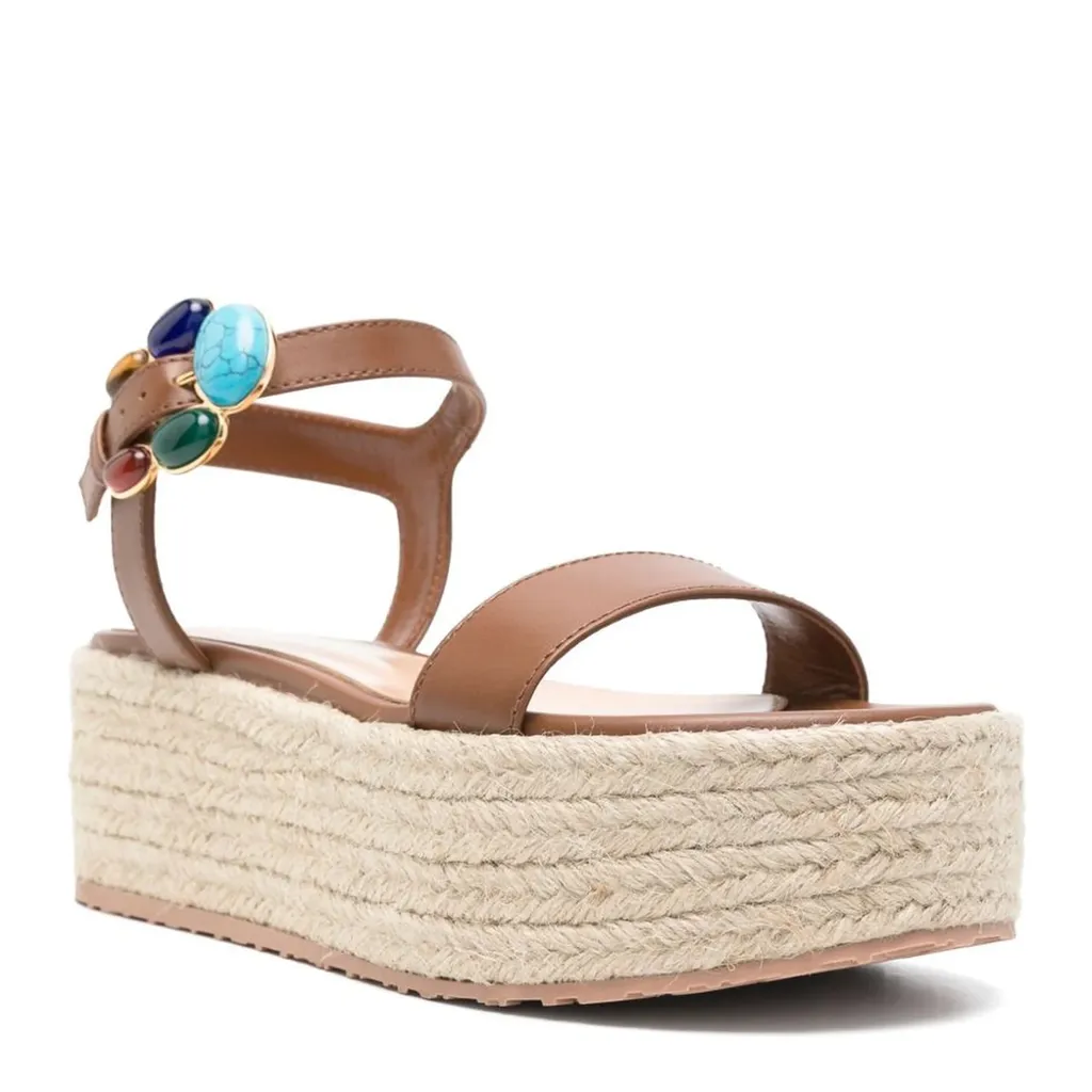 Open-Toe Flat Sandals