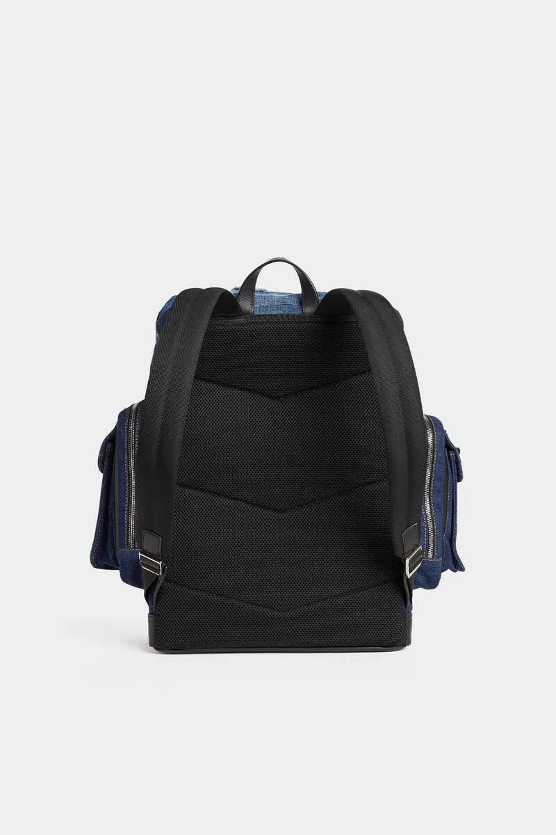 Dsquared2 Distressed Denim Backpack