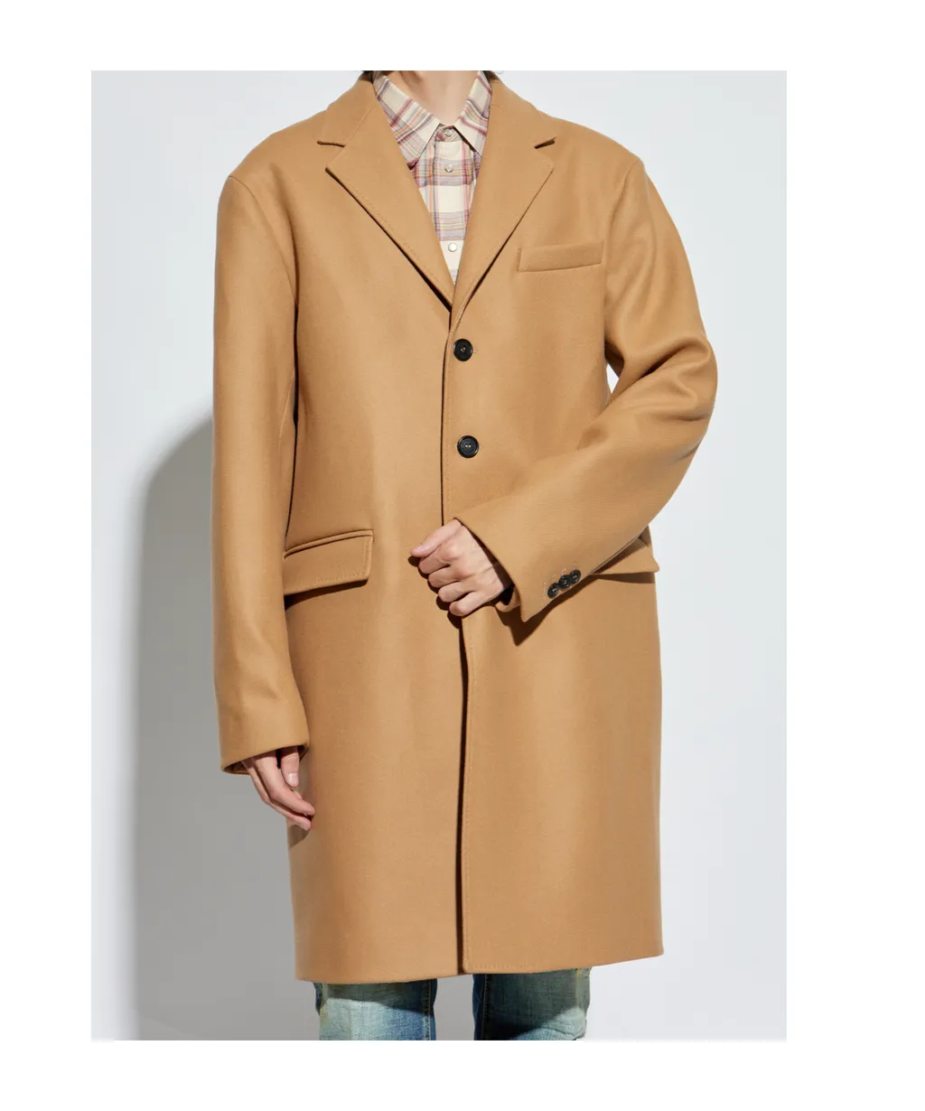 Dsquared2 Single Breasted Mid-Length Coat