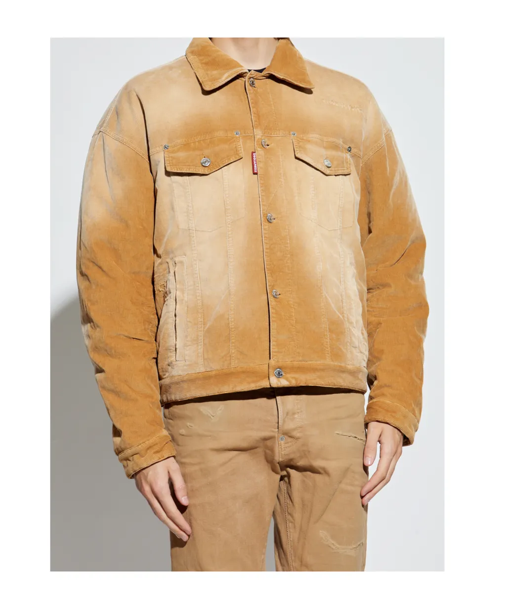Dsquared2 Flap Pocket Corduroy Jacket