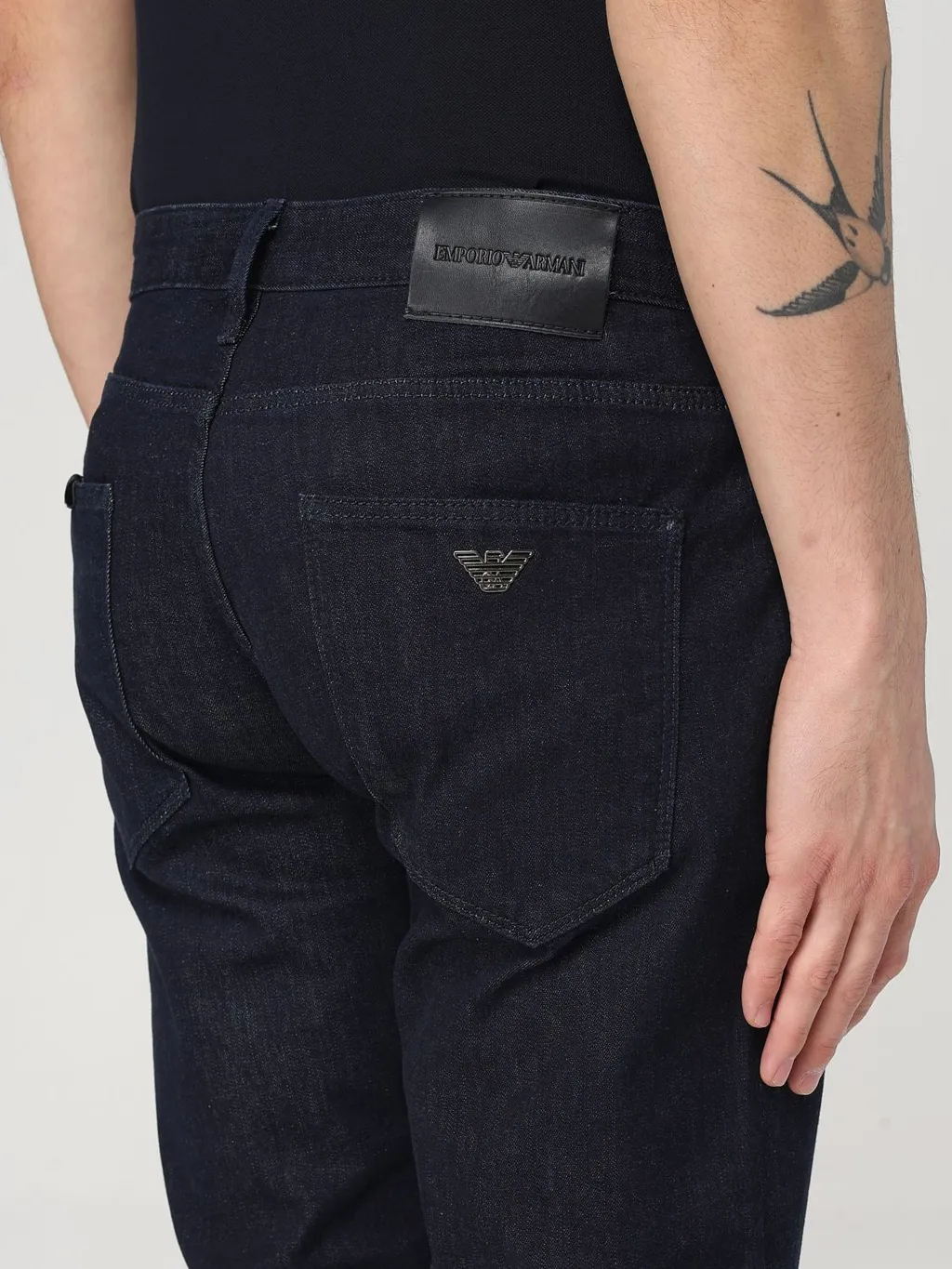 Logo-Plaque Slim-Fit Jeans