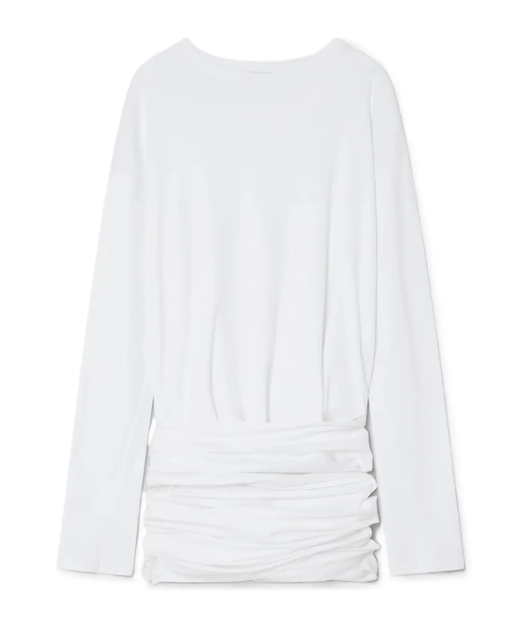 Gimaguas White Cotton Ashley Mini Dress