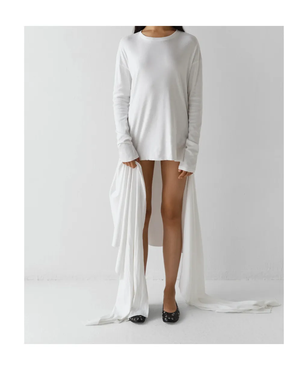 Gimaguas White Cotton Ashley Mini Dress