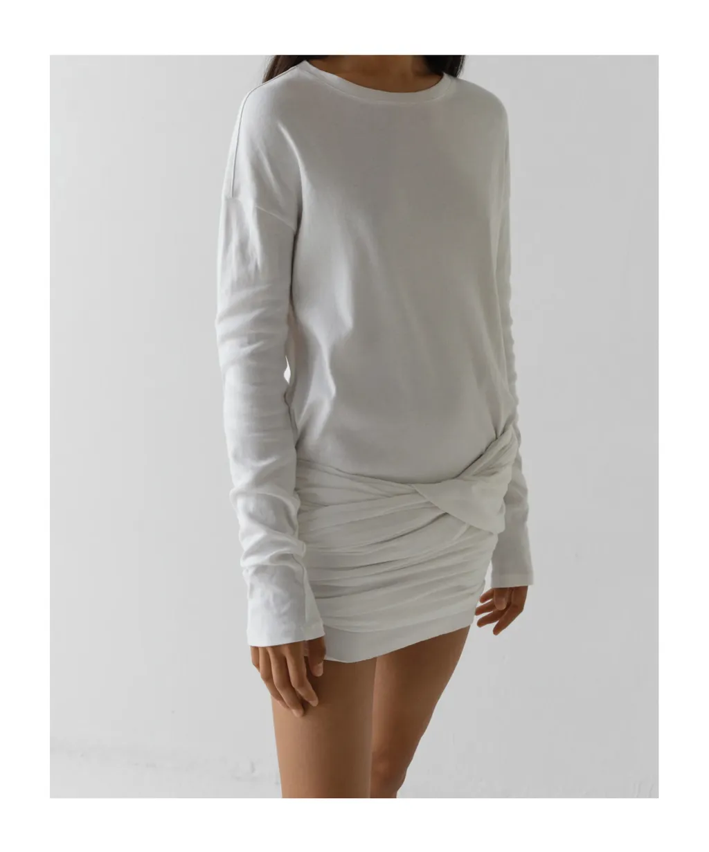 Gimaguas White Cotton Ashley Mini Dress