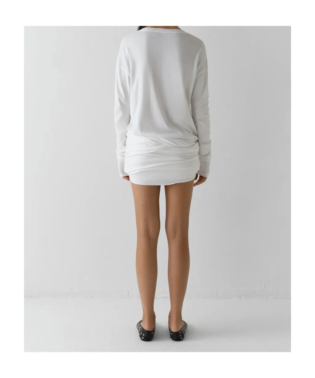 Gimaguas White Cotton Ashley Mini Dress