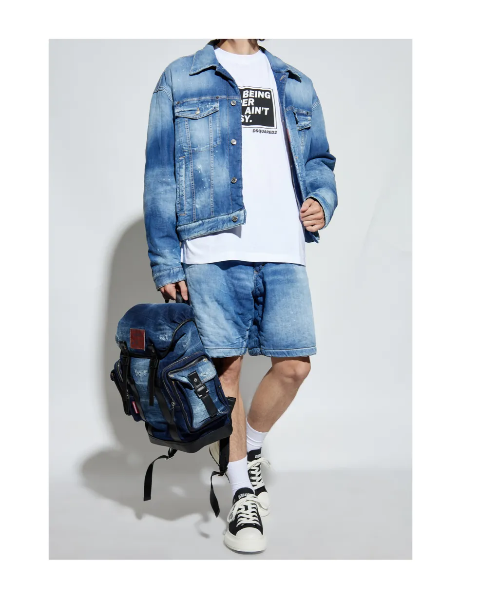 Dsquared2 Faded Denim Shorts