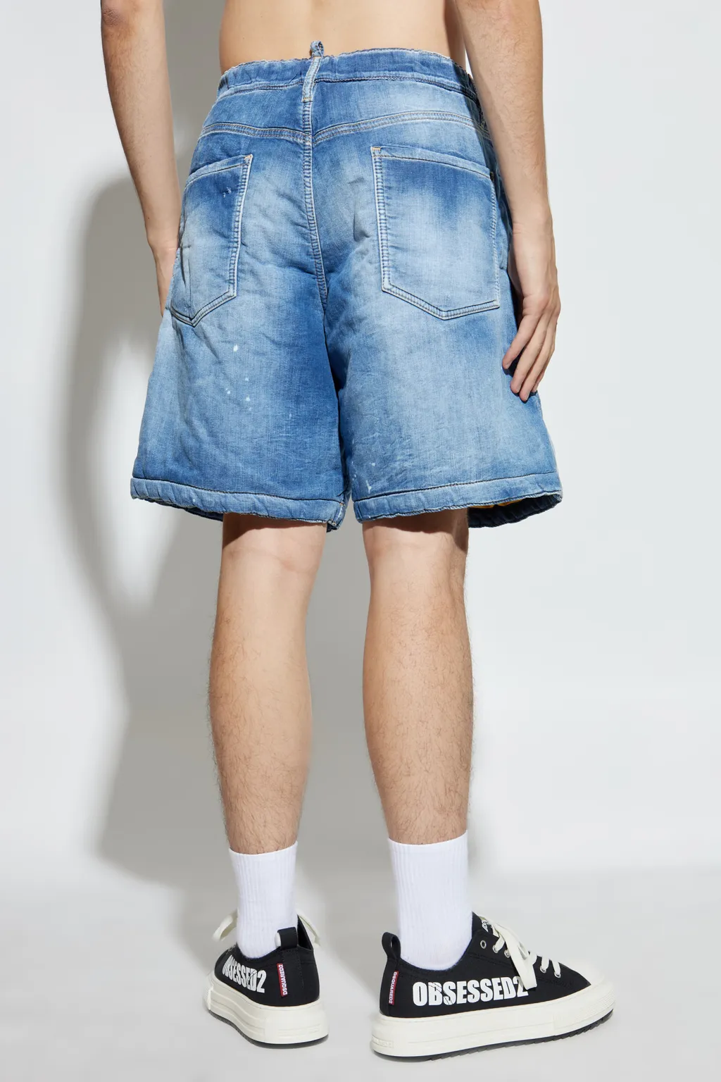 Dsquared2 Faded Denim Shorts