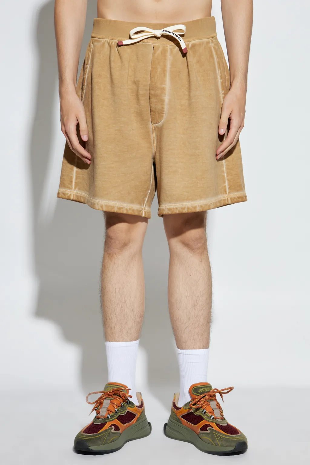 Dsquared2 Logo Detailed Drawstring Sweat Shorts