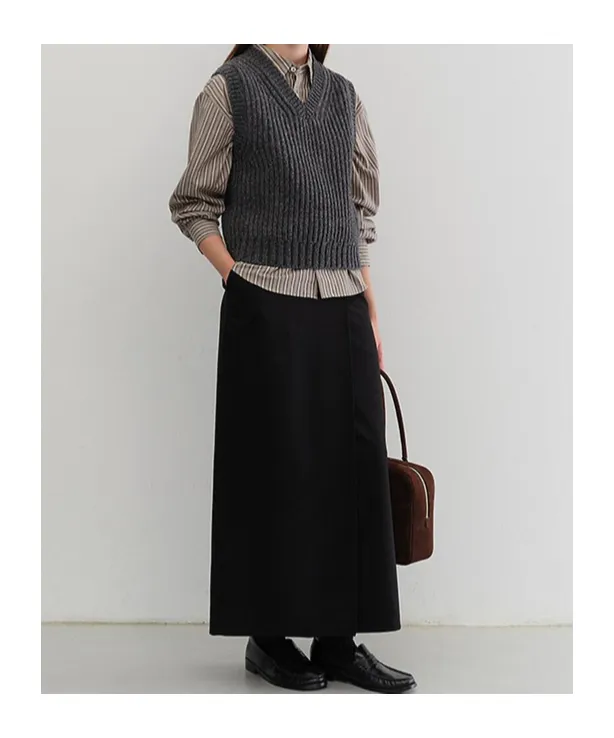 Dunst Maxi Wrap Skirt