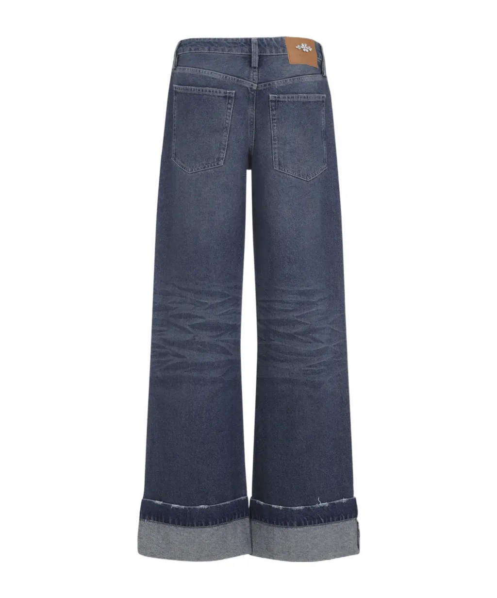 Simone Rocha Distressed Straight Leg Jeans