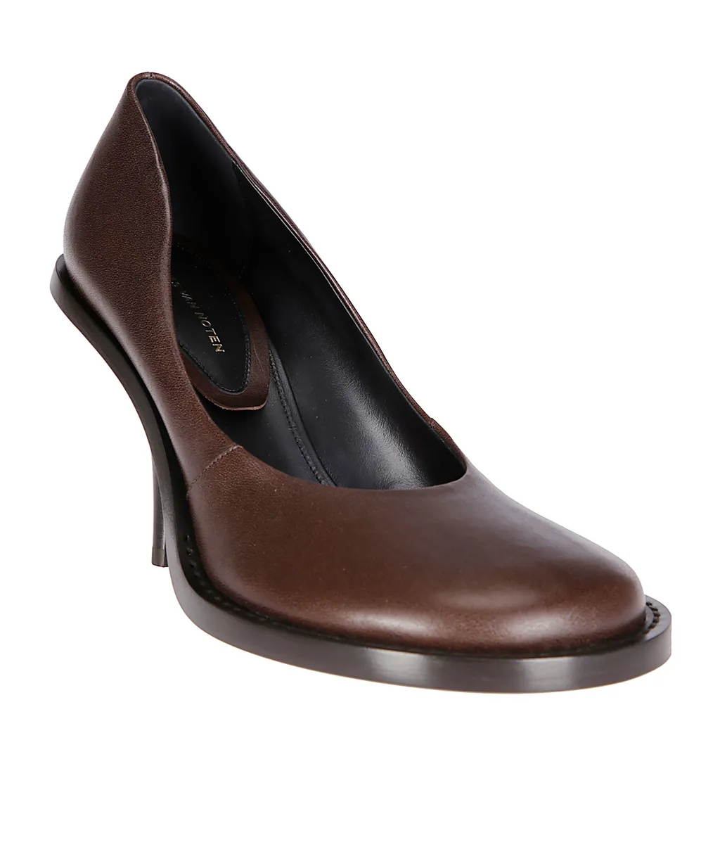 Dries Van Noten Round-Toe Slip-On Pumps