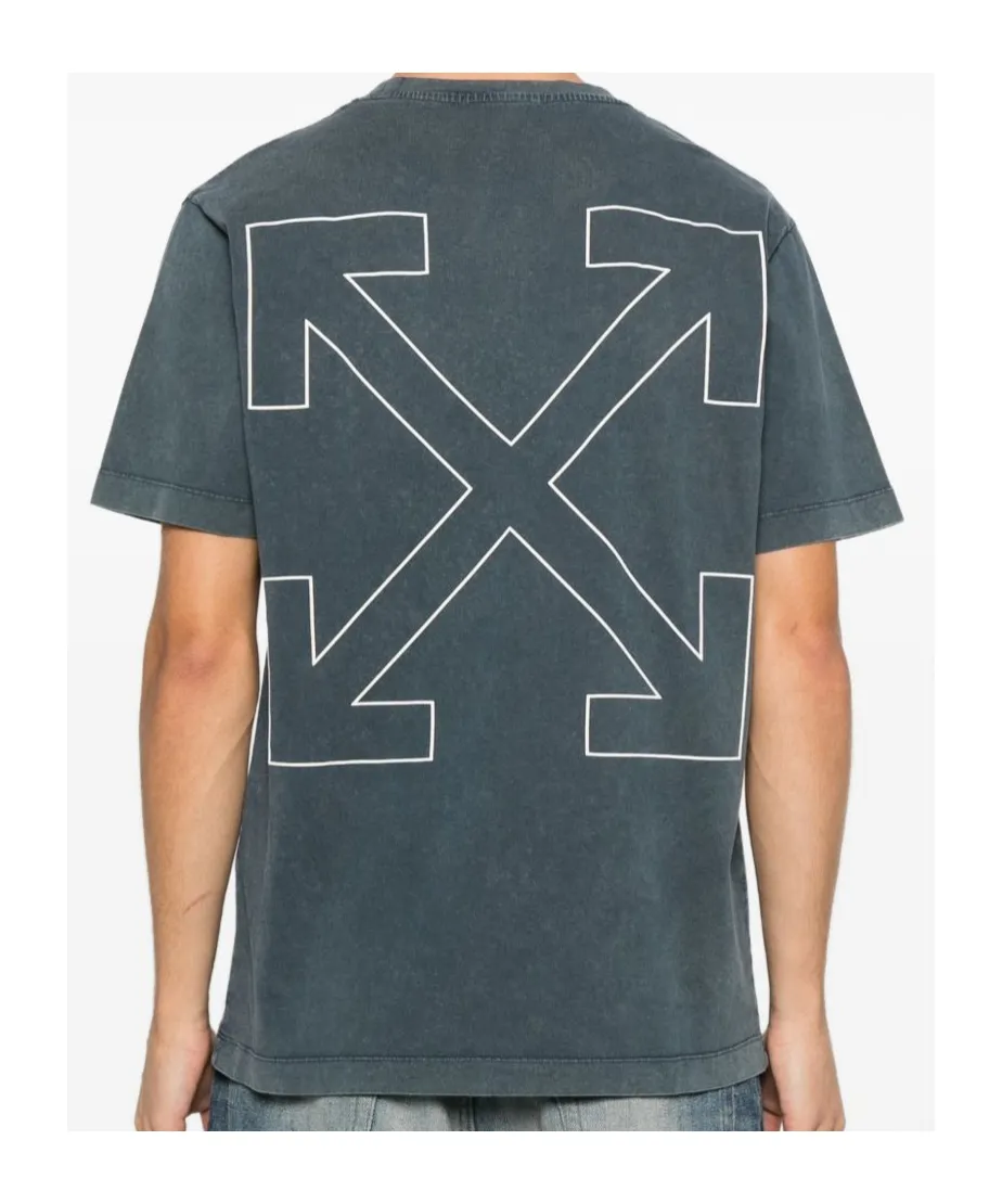 Outline-Arrow Logo-Print T-Shirt