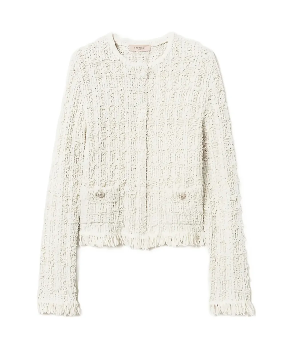 Fringed Tweed Jacket