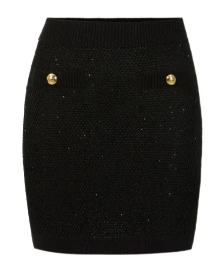 Elisabetta Franchi Sequinned Knit Skirt