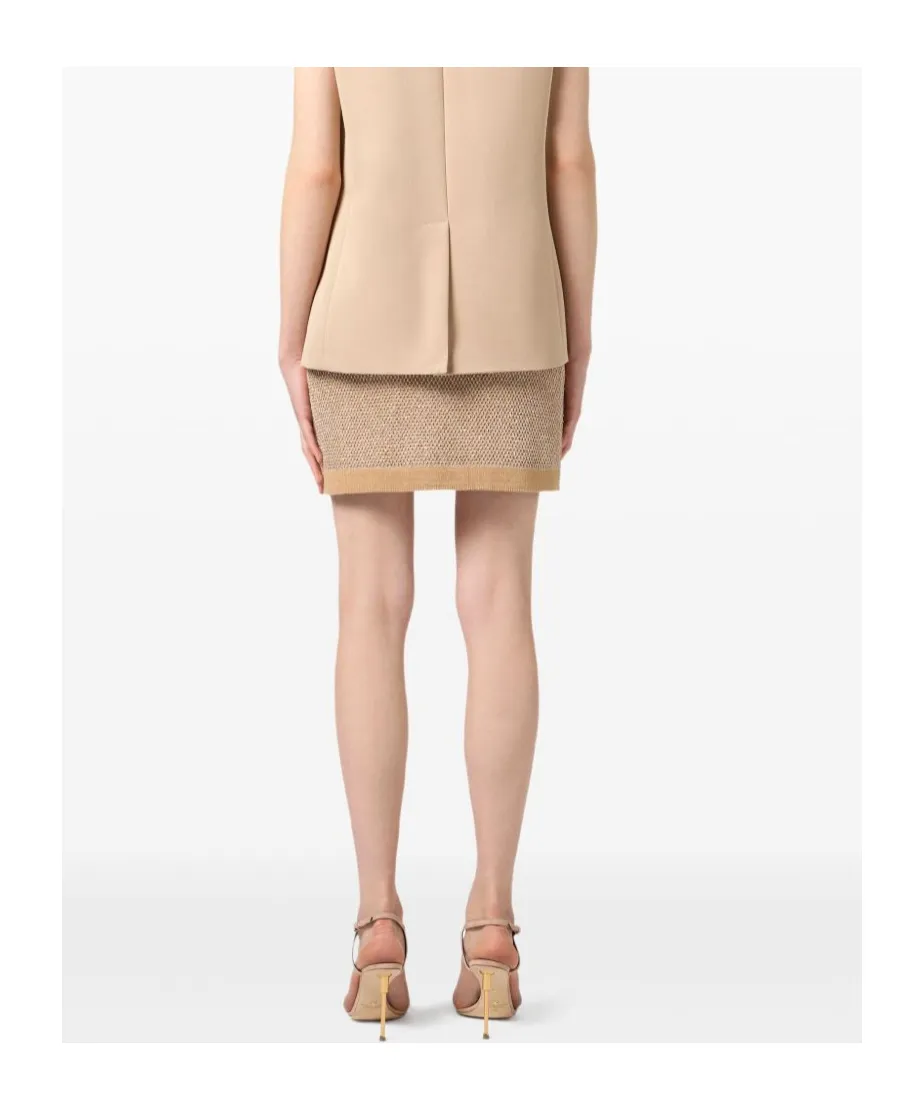 Elisabetta Franchi Sequinned Knit Skirt