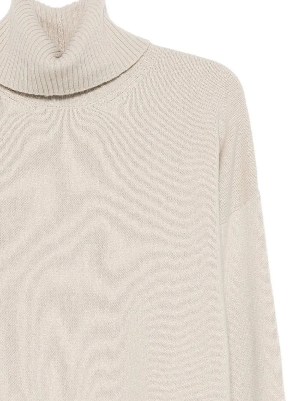 High-Neck Long-Sleeved Dress