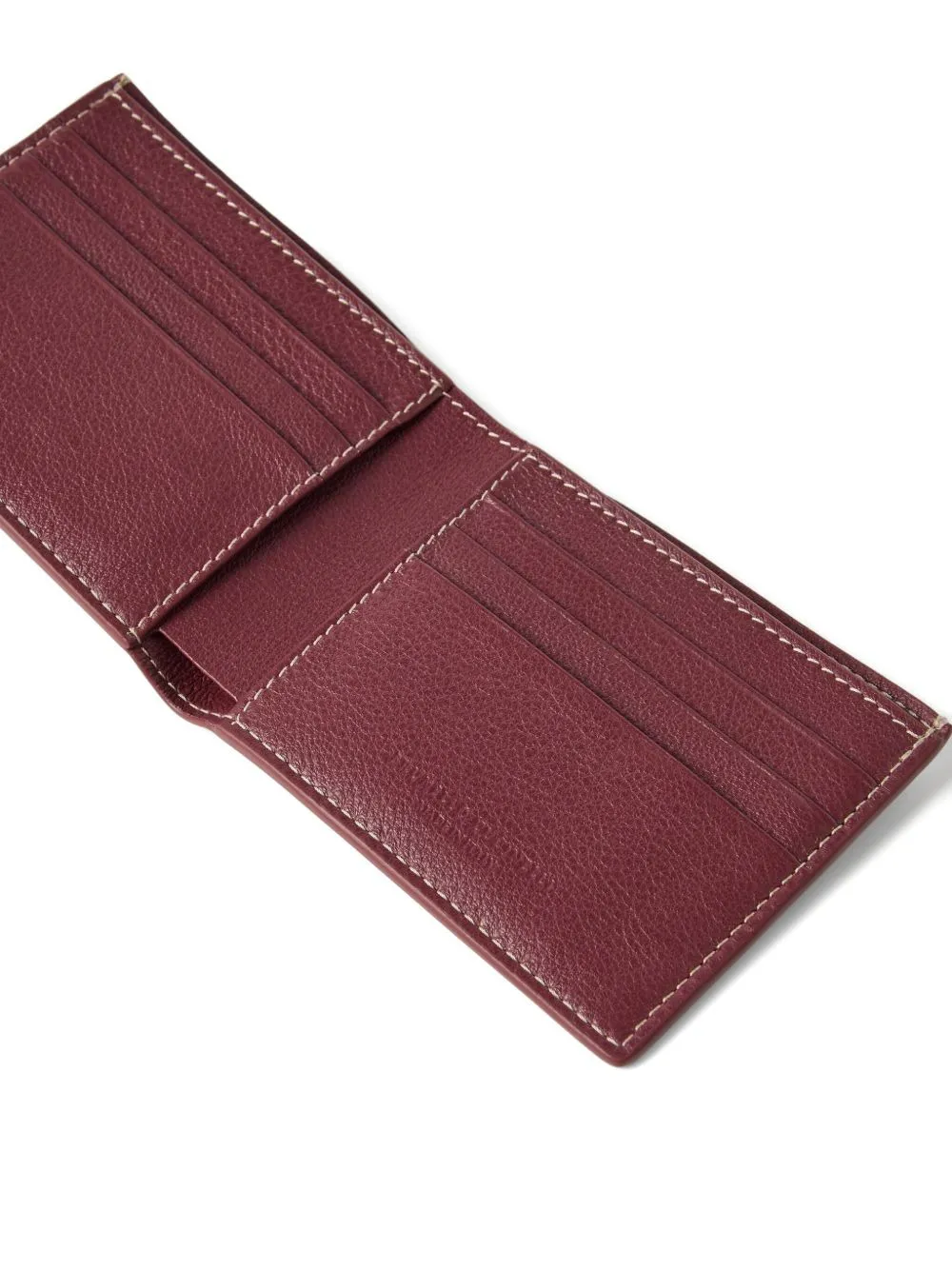 Calfskin Debossed-Logo Wallet