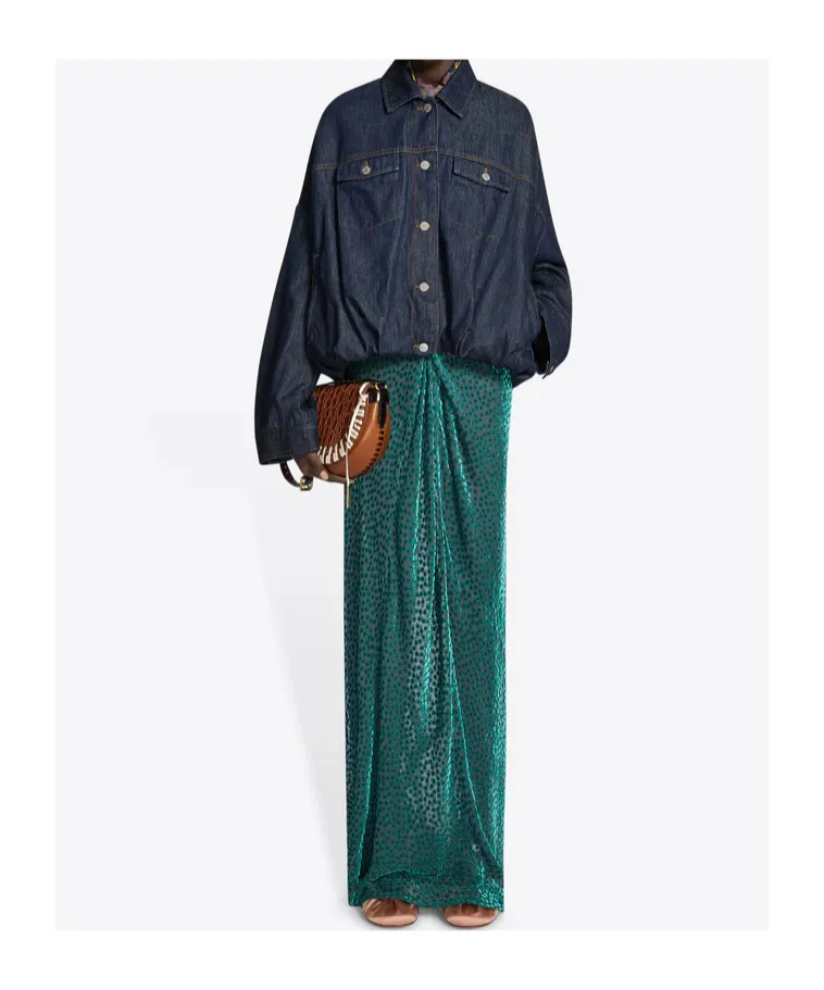 Long-Sleeved Denim Jacket