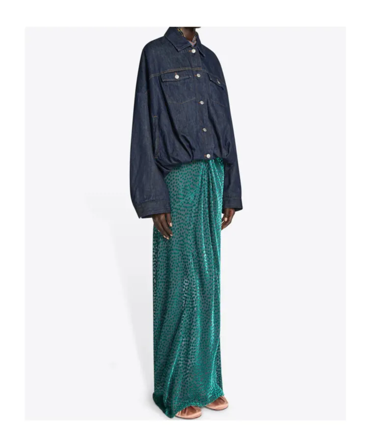 Long-Sleeved Denim Jacket