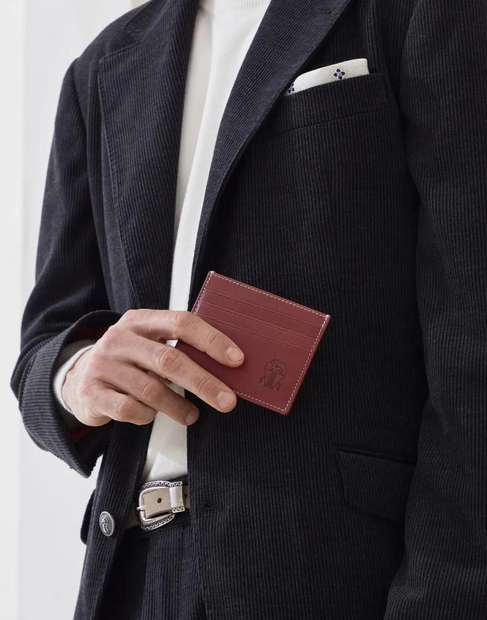 Debossed-Logo Cardholder