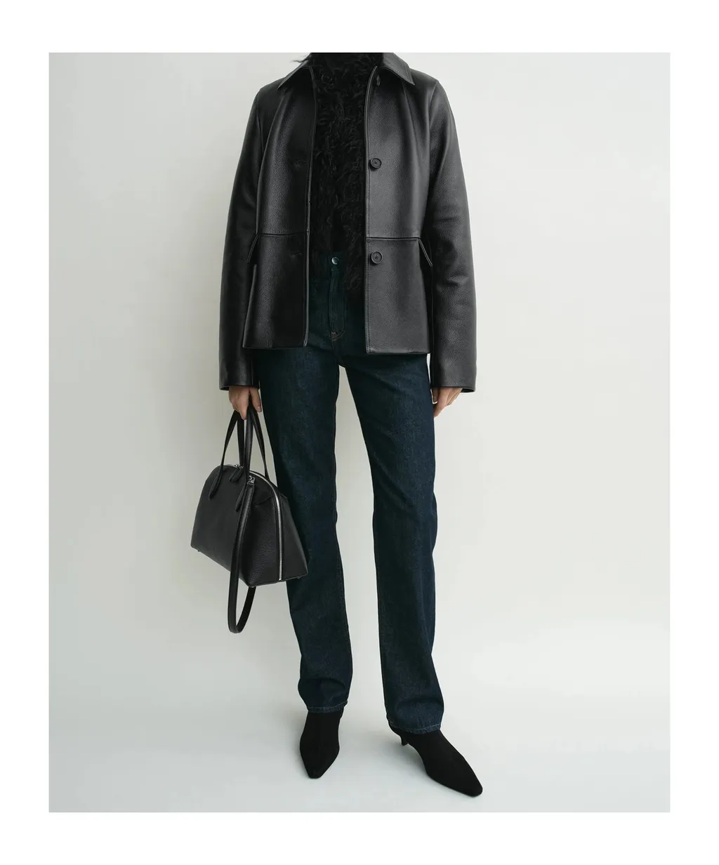 Long Sleeve Leather Jacket