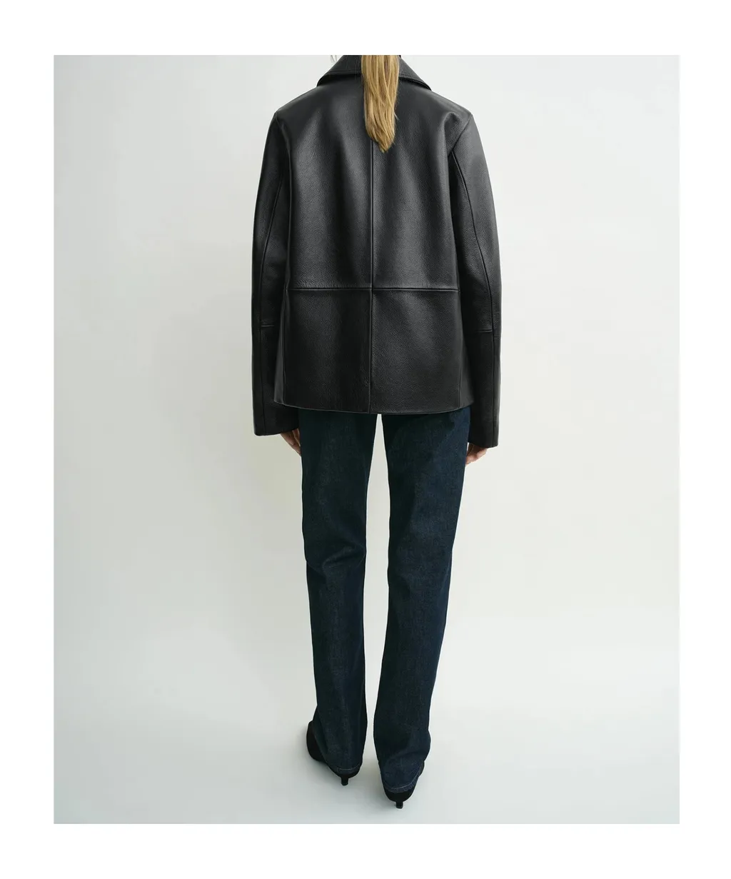 Long Sleeve Leather Jacket